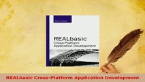 Download  REALbasic CrossPlatform Application Development  EBook