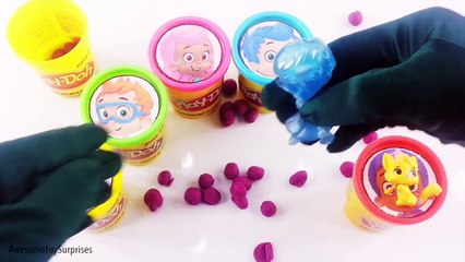 Download Video: Bubble Guppies Play-Doh Surprise Eggs Tubs Play-Doh Dippin Dots Toy Surprises! Learn Colors!