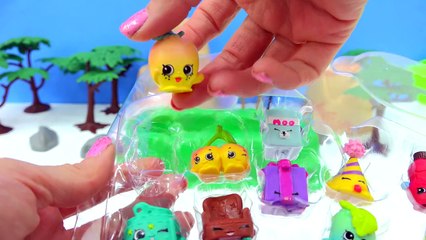 Slime Pit Party with Disney Frozen Queen Elsa and Season 4 Shopkins 12 Pack - Cookieswirlc Video