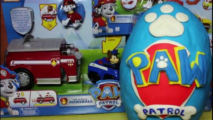 Paw Patrol Cartoon Toys Characters Giant Surprisse Egg Play Doh 2015