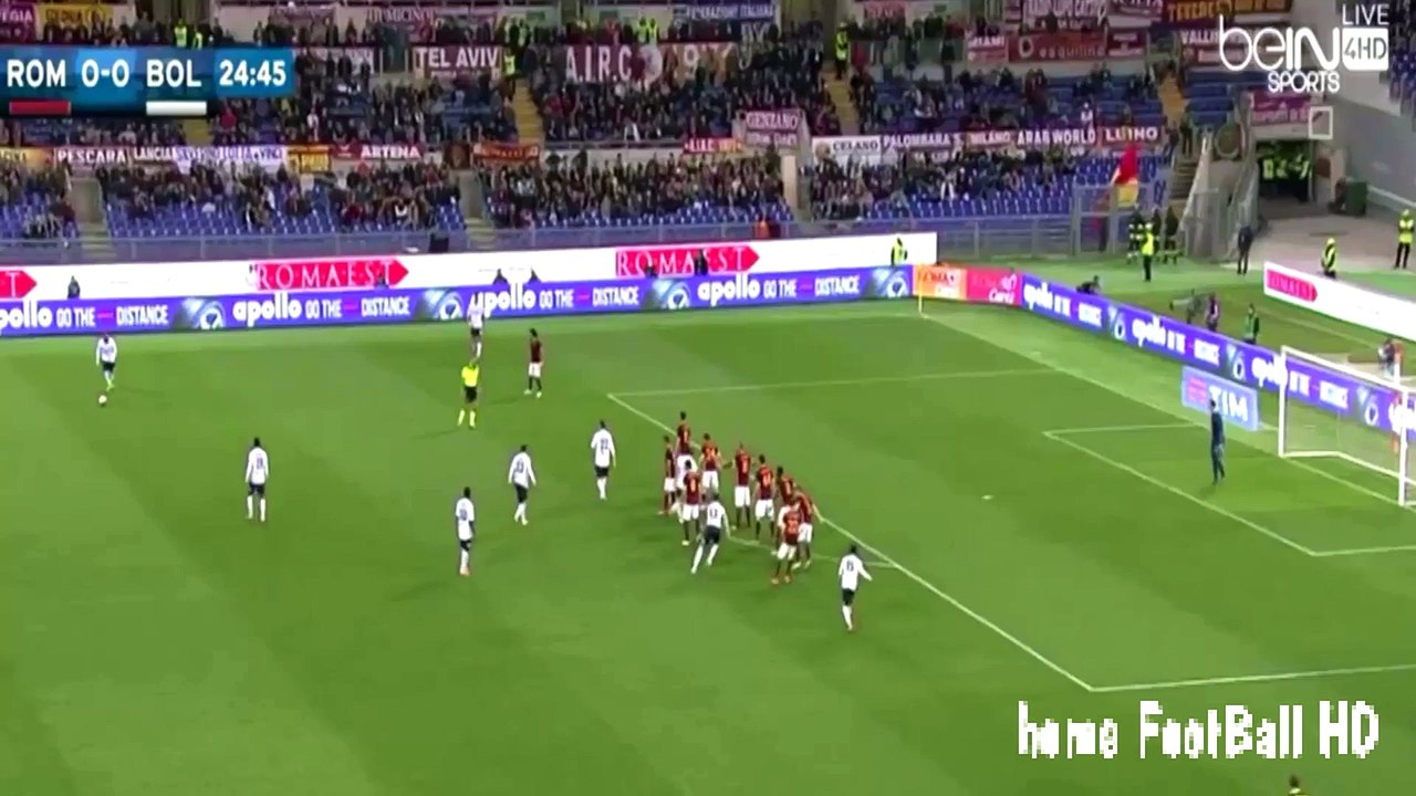 اهداف مباراة روما وبولونيا 1-1 هدف محمد صلاح ( الدوري الايطالي 2016 ) HD