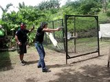 Sen  Chiz Escudero shooting at the CGCC firing range