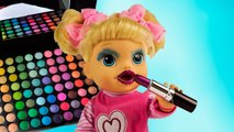 Куклы Пупсики Бэби Элайв Соня делает макияж малышам Игры с косметикой игрушки для девочек