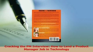Read  Cracking the PM Interview How to Land a Product Manager Job in Technology Ebook Free