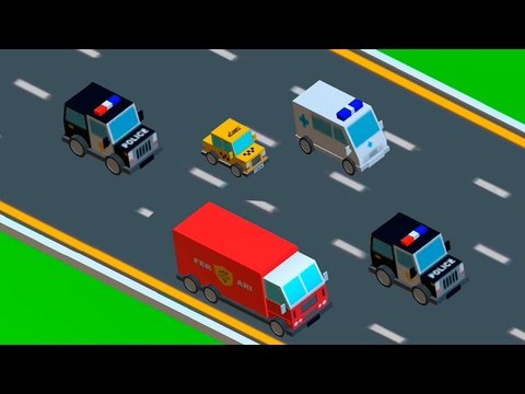 Мультики про Машинки. Полицейская машина Скорая помощь Грузовик и другие машинки. Мультики для детей