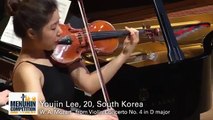 Youjin Lee | Mozart | Violin Concerto No. 4 | 1st Mvt | 2016 Menuhin International Violin Comp