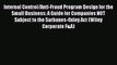 [Read book] Internal Control/Anti-Fraud Program Design for the Small Business: A Guide for