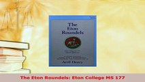 PDF  The Eton Roundels Eton College MS 177 Read Online