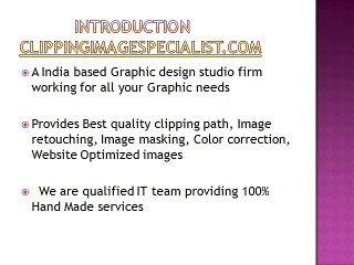 Clipping Path Specialist India