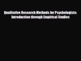 Download ‪Qualitative Research Methods for Psychologists: Introduction through Empirical Studies‬