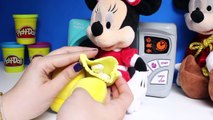 Pretend Play Doh Cooking with Minnie Mouse Mickey Mouse Microwave Toy Playset Play-Doh Toy Food