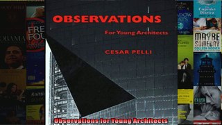 Read  Observations for Young Architects  Full EBook