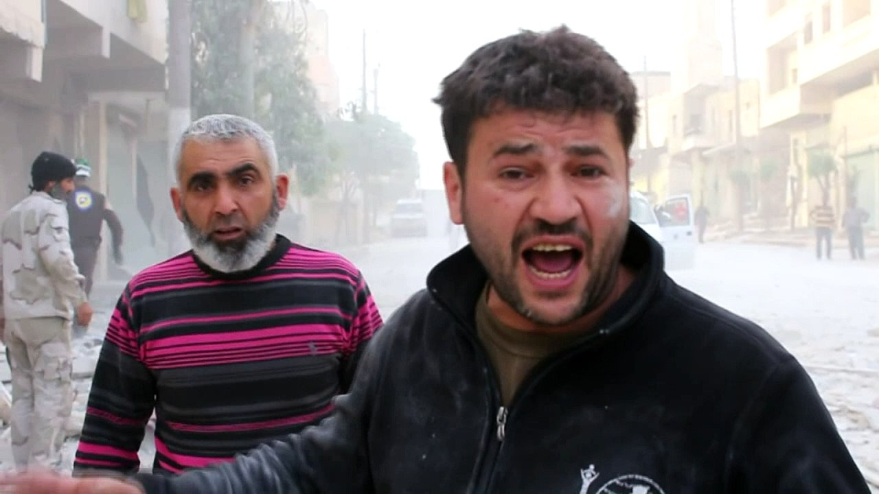 Fassbombenhagel auf aleppo