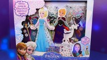 Frozen Elsa and Anna Magnet Paper Dolls Toy Review with Snowman Olaf by ToysReviewToys