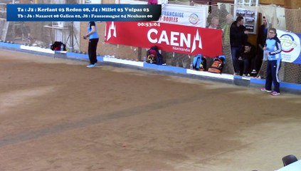 Demi-finales, Sixième étape du Super 16 féminin, Sport Boules, Caen 2016