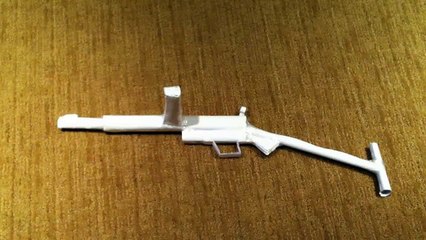 Paper STEN Sub Machine Gun