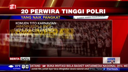 Sebanyak 20 Pati Polri Naik Pangkat