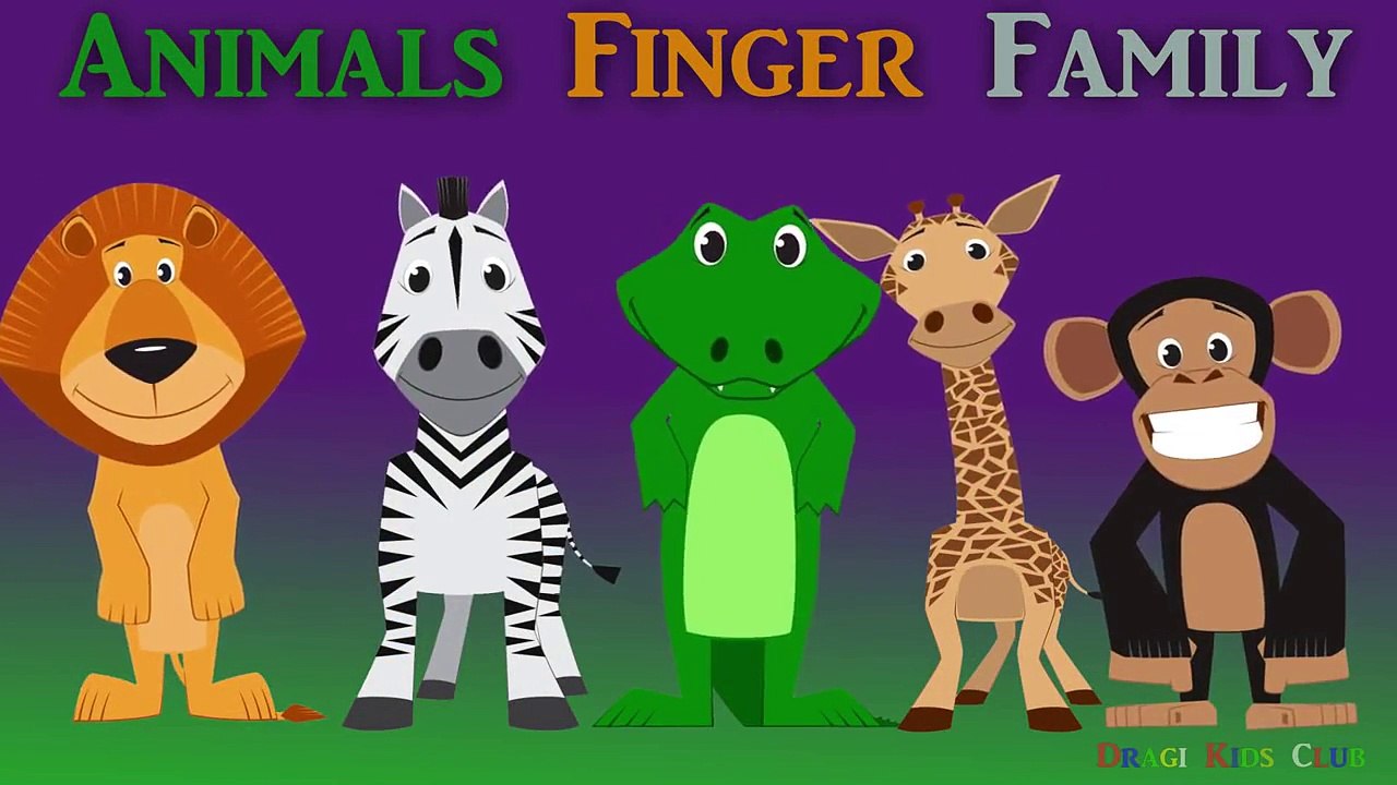 Animals Finger Family | Finger Family Song | Nursery Rhymes Cartoon Animation For Children