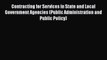 [PDF] Contracting for Services in State and Local Government Agencies (Public Administration