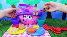 SURPRISE TOYS Leap Frog Talking Picnic Basket & Play Doh DIY Food & Surprise Eggs, Blind Bags