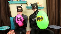 Batman Surprise Egg ToysReviewToys Costume with Catwoman Surprise Egg DisneyCarToys Costume
