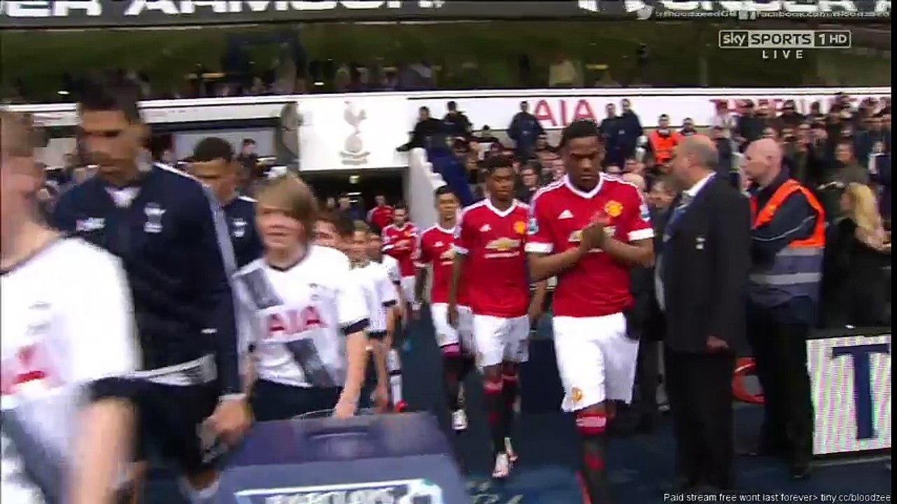 Full Match Tottenham Hotspur vs Manchester United 10 April 2016 (1 Half)