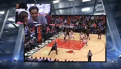 Joakim Noah gets huge cheers from his father Yannick