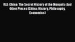 [PDF] RLE: China: The Secret History of the Mongols: And Other Pieces (China: History Philosophy