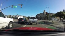Car cuts lanes twice (dashcam)