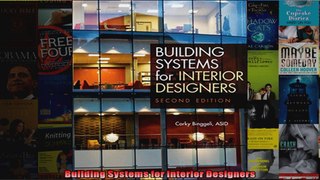 Read  Building Systems for Interior Designers  Full EBook