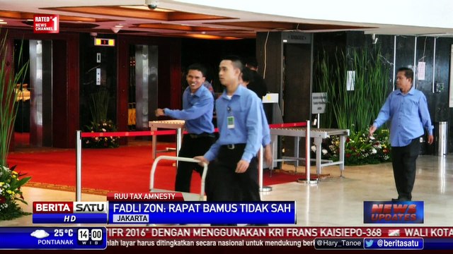 Fadli Zon: Rapat Bamus Bahas Tax Amnesty Tidak Sah