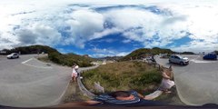 360°: Landing Plane Nearly Hits Tourist