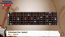 O Christmas Tree - Kenny G Guitar Backing Track with scale, chords and lyrics
