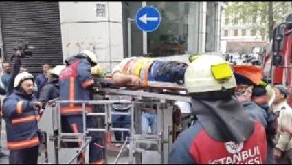 Nişantaşı'nda Bina Çöktü! 1 İşçi Yaralandı