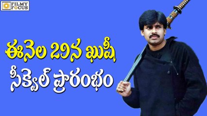 Pawan Kalyan Khushi Sequel Opening On April 29th - Filmyfocus.com