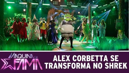 Alex Corbetta se transforma em Shrek