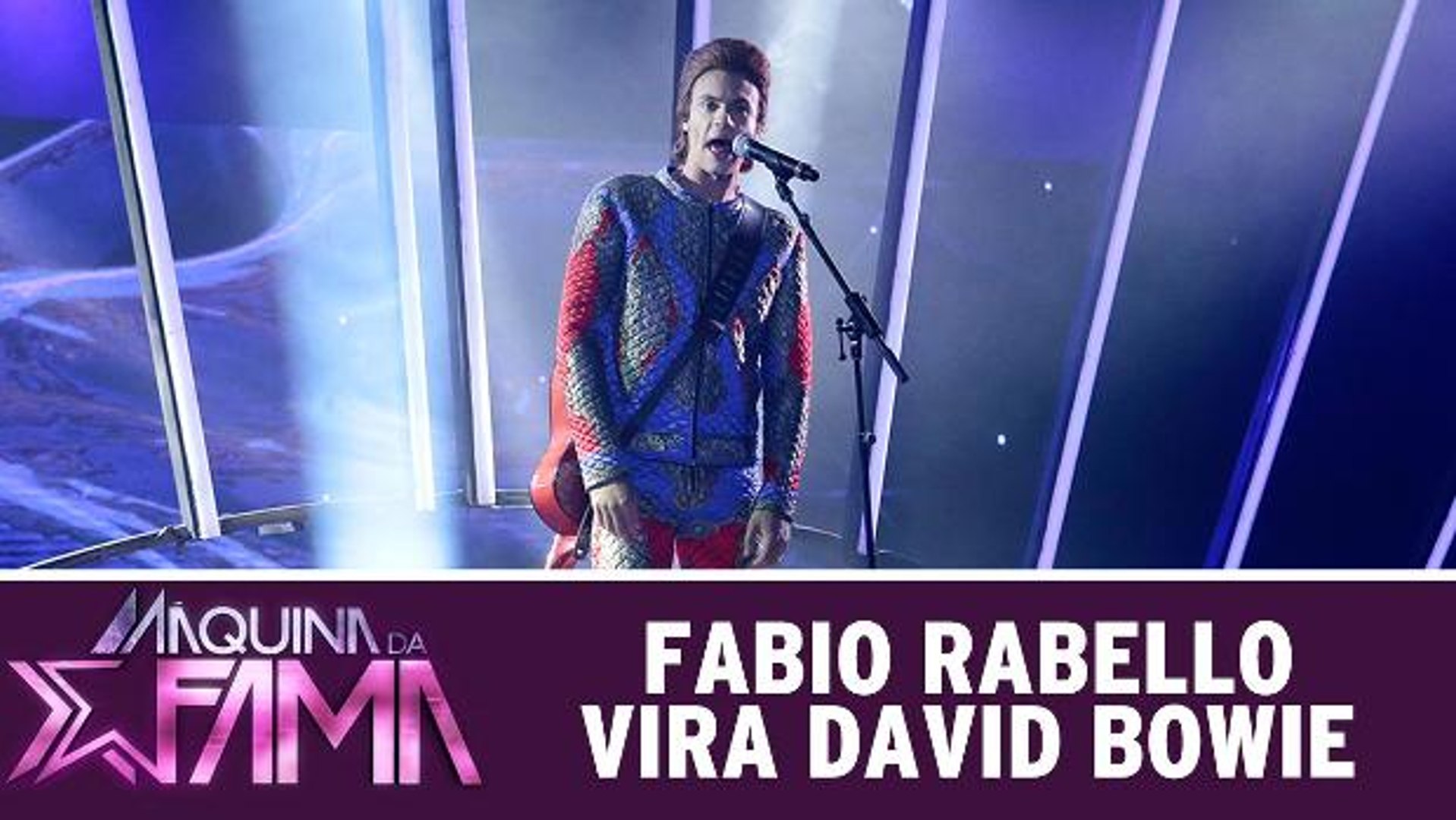 ⁣Fabio Rabello vira David Bowie
