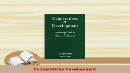PDF  Cooperatives Development Ebook
