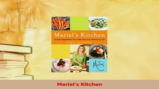 Read  Mariels Kitchen Ebook Free
