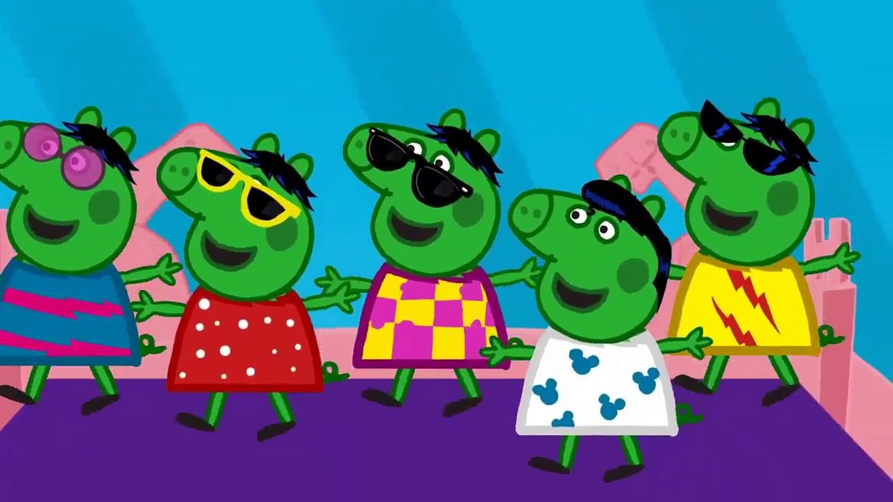 Five Peppa Pig Little HULK  Jumping on the Bed / Nursery Rhymes