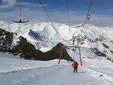Rundblick aus dem 2-SL Kaserer I am Hintertuxer Gletscher im Zillertal