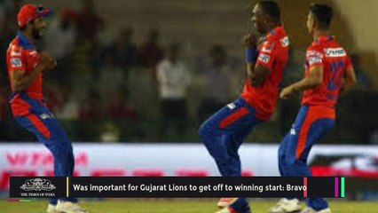 IPL 2016 - Dwayne Bravo - Was Important For Gujarat Lions To Get Off To Winning Start - HIGHLIGHTS