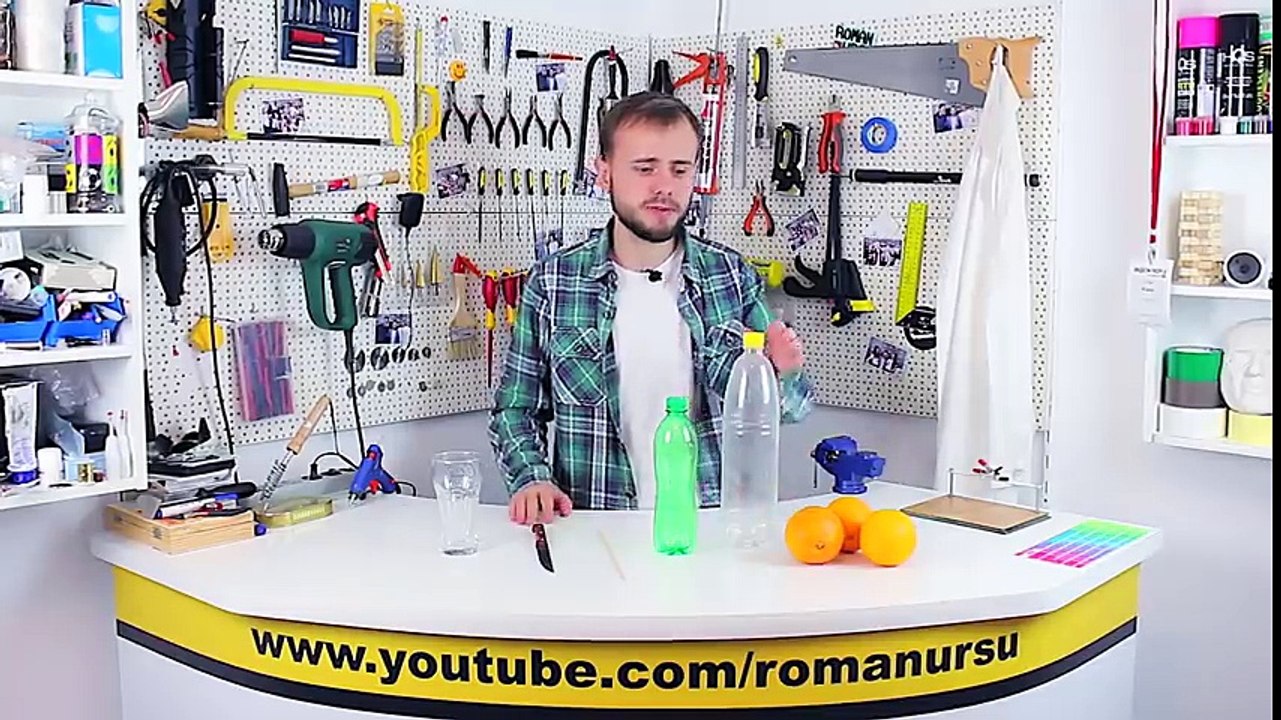 HOW TO MAKE a JUICE SQUEEZER from PLASTIC BOTTLES _ DIY _TUTORIAL