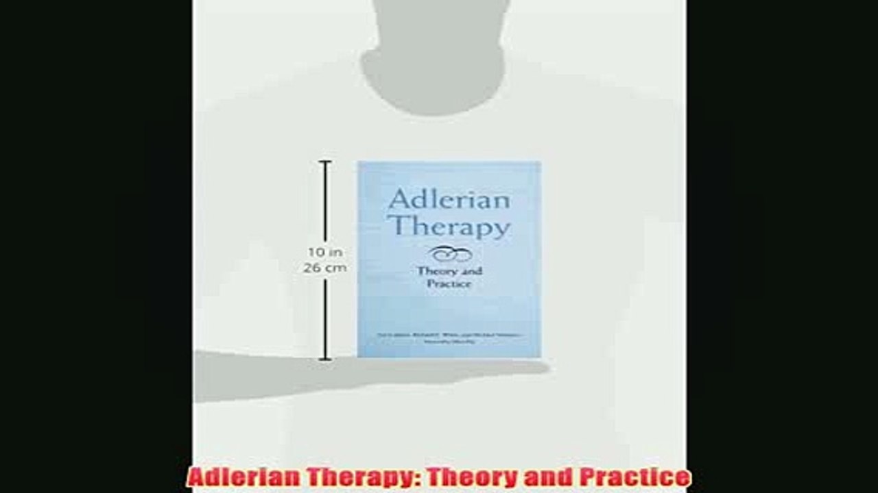 Free   Adlerian Therapy Theory and Practice Read Download