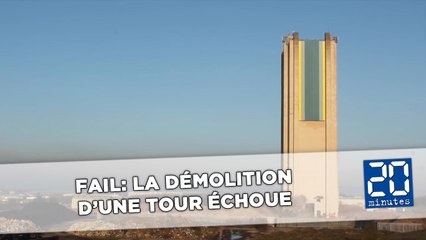 Fail: La démolition d'une tour échoue, le bâtiment ne vacille même pas