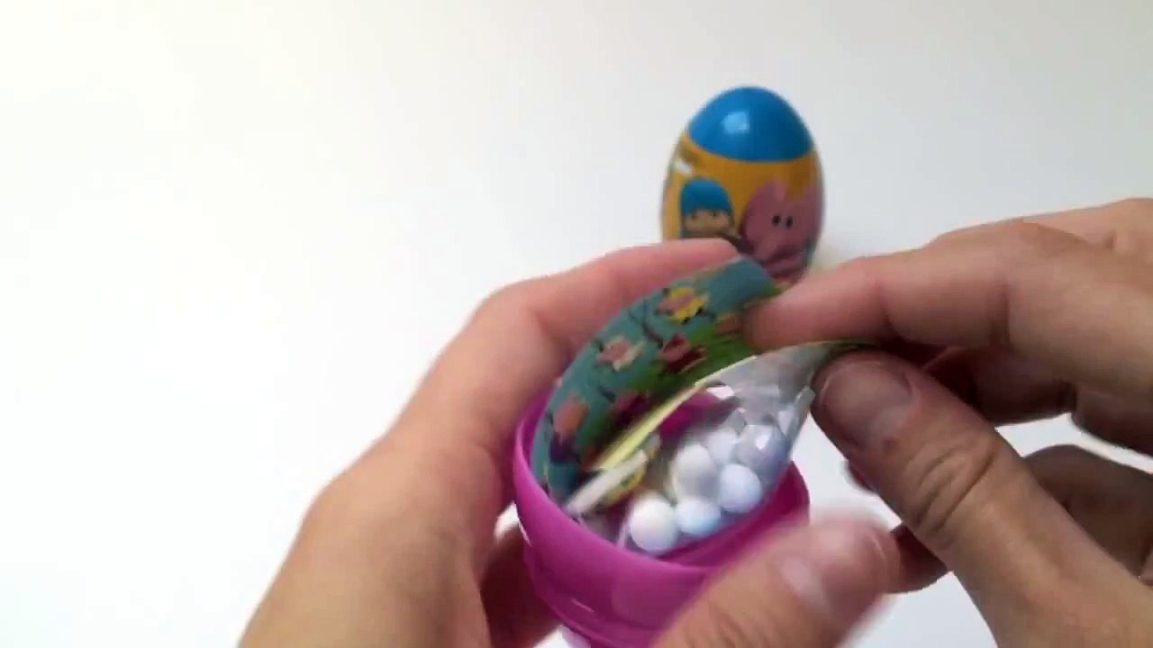 Pocoyo and Peppa Pig Surprise Eggs Huevos Sorpresa Überraschung Eier Toy Videos Part 2