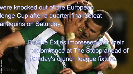 RUGBY HIGHLIGHTS:David Paice: London Irish hooker confident ahead of Newcastle survival test