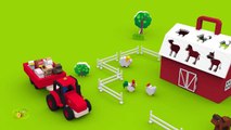 Apprendre les animaux de la ferme et leurs cris. Dessins animés pour bébés en français. Learn French