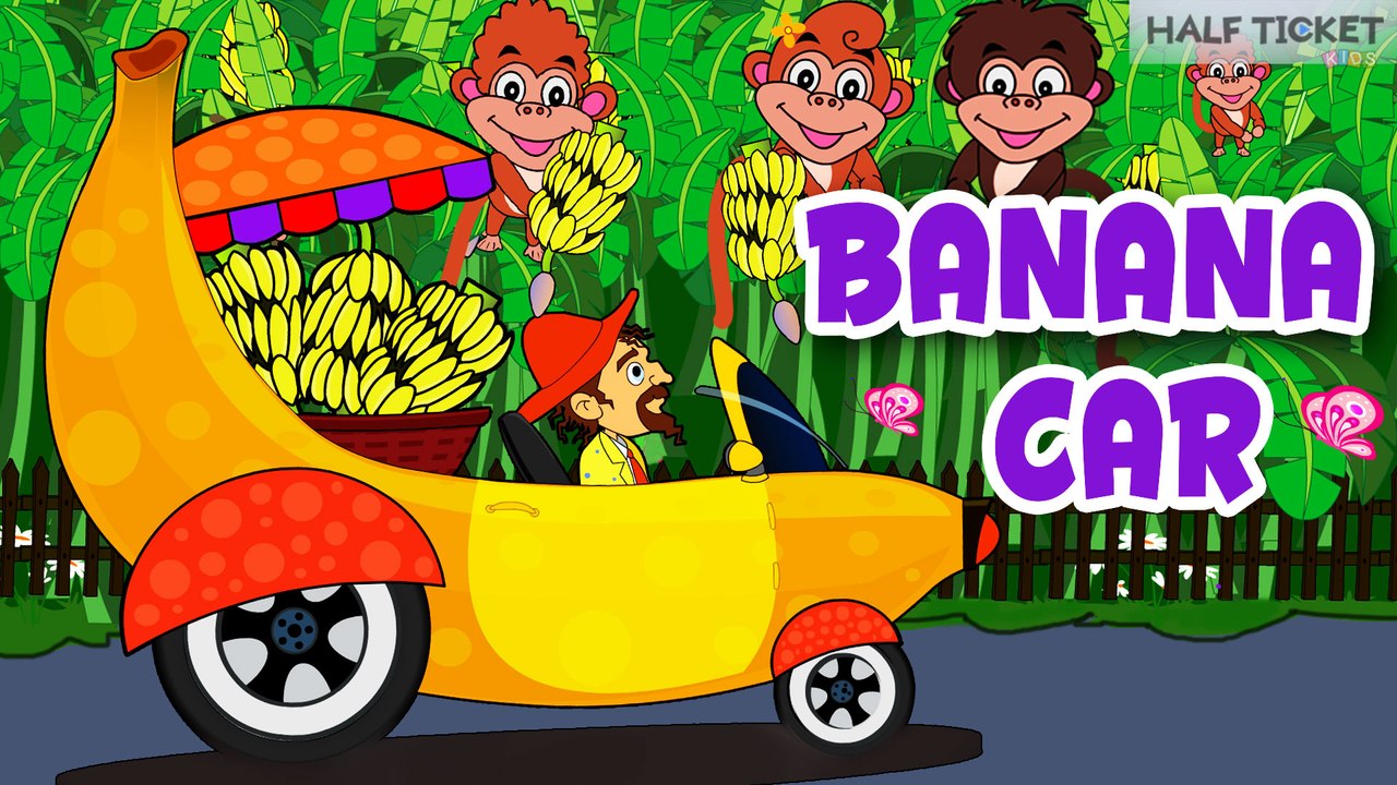 Banana Car | Funny Cartoons | Videos for Kids